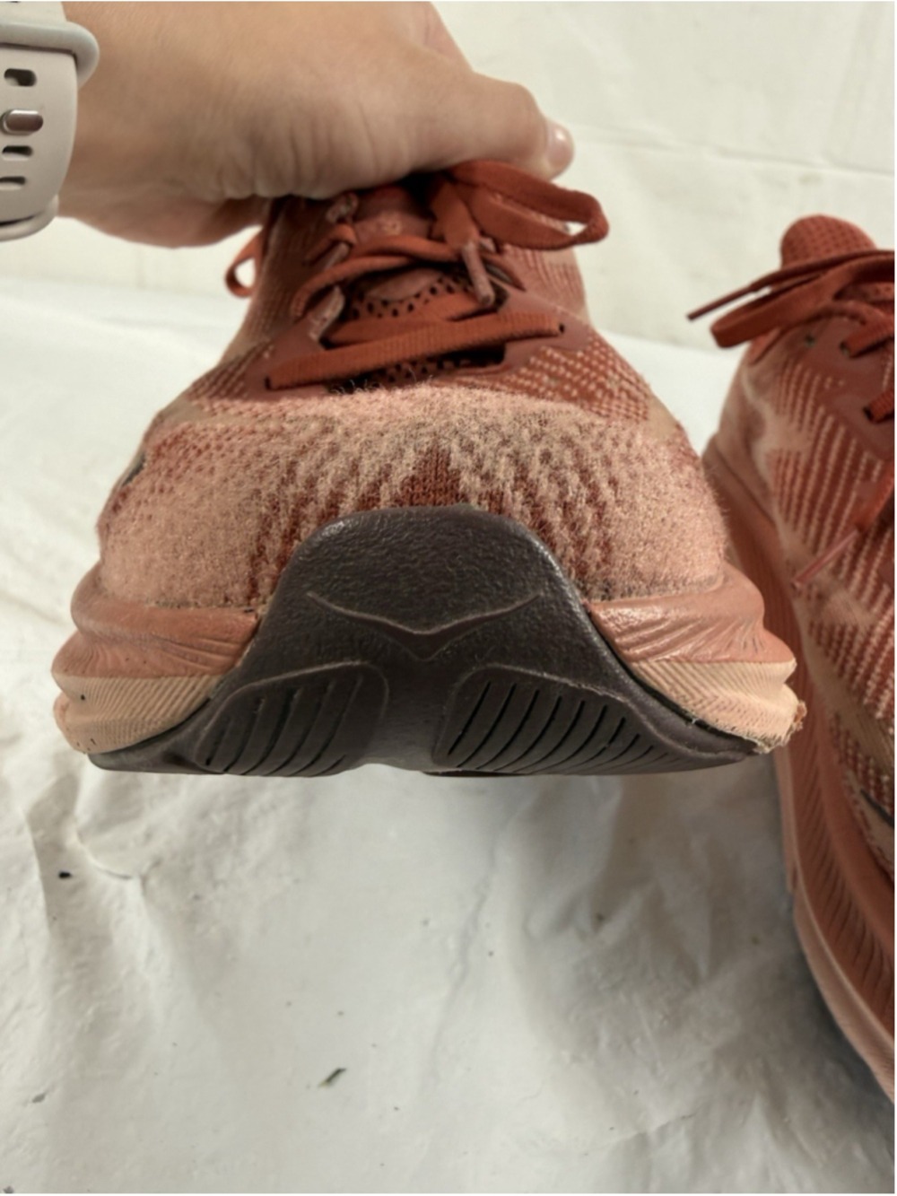 HOKA One One Clifton 9 Women’s Size 9B US Brick Red Running Shoes 1127896 RERT - Picture 16 of 16